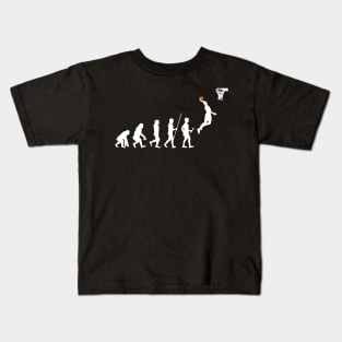 Human Evolution Basketball graphic Kids T-Shirt